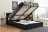 Berlin Black Ottoman Bed