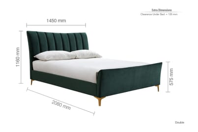 An image for Clover Green Fabric Bed