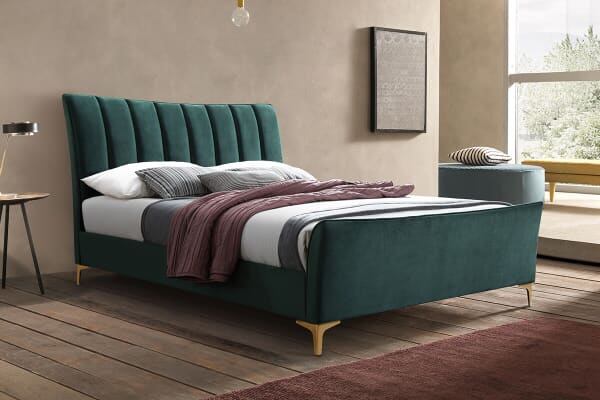An image for Birlea Clover Green Fabric Bed