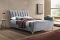 Birlea Clover Grey Velvet Fabric Bed
