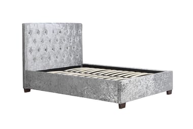 An image for Birlea Cologne Steel Crushed Velvet Bed