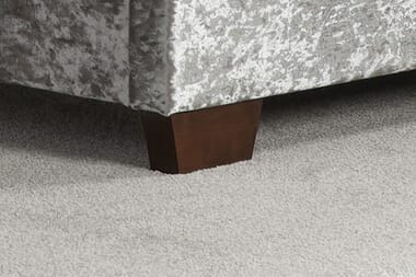 An image for Birlea Cologne Steel Crushed Velvet Bed
