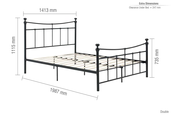 An image for Birlea Emily Black Bed