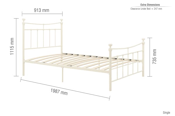 An image for Birlea Emily Cream Bed