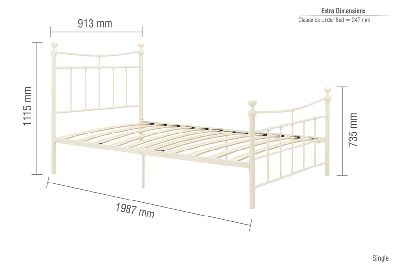 An image for Emily Cream Bed