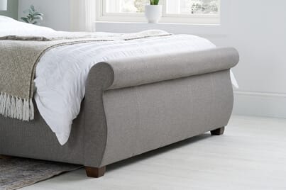 An image for Lancaster Grey Fabric Bed