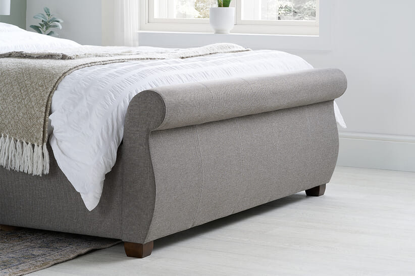 An image for Lancaster Grey Fabric Bed