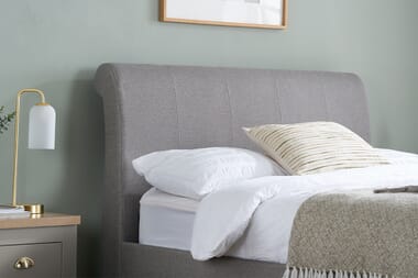 An image for Birlea Lancaster Grey Fabric Bed