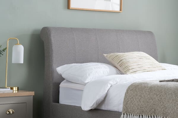 An image for Birlea Lancaster Grey Fabric Bed