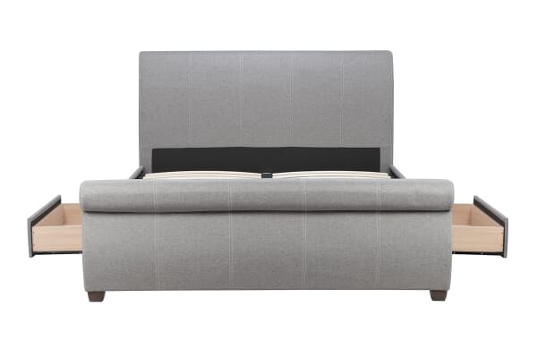 An image for Birlea Lancaster Grey Fabric Bed