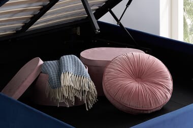 An image for Birlea Loxley Blue Ottoman Bed