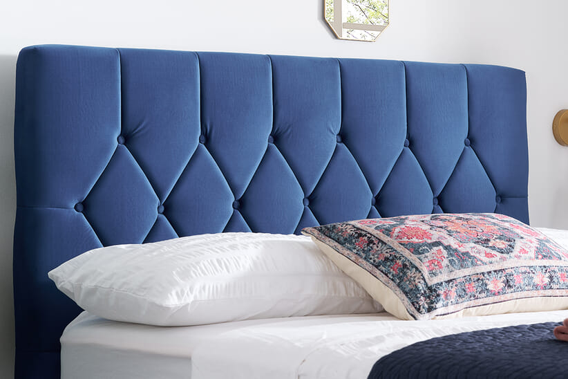 An image for Loxley Blue Ottoman Bed