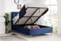 Loxley Blue Ottoman Bed