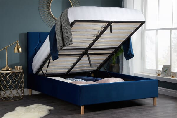 An image for Birlea Loxley Blue Ottoman Bed