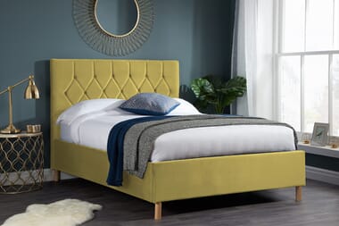 An image for Birlea Loxley Mustard Ottoman Bed