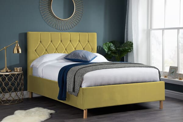 An image for Birlea Loxley Mustard Ottoman Bed