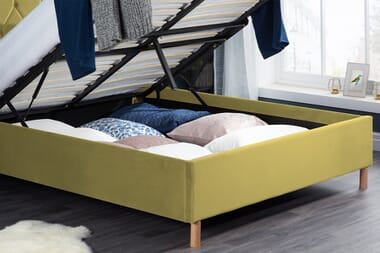 An image for Birlea Loxley Mustard Ottoman Bed