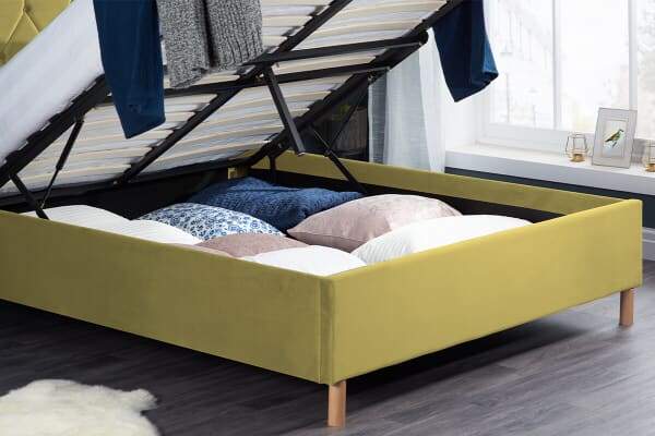 An image for Birlea Loxley Mustard Ottoman Bed
