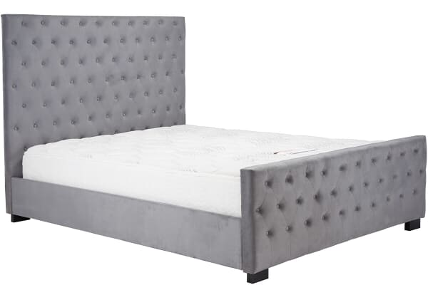 An image for Birlea Marquis Grey Velvet Fabric Bed