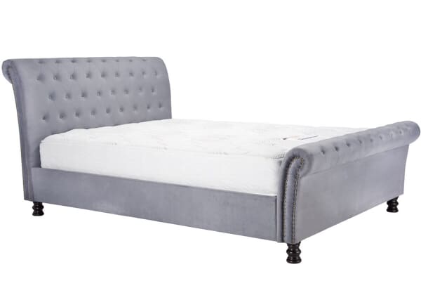 An image for Birlea Opulence Grey Velvet Fabric Bed