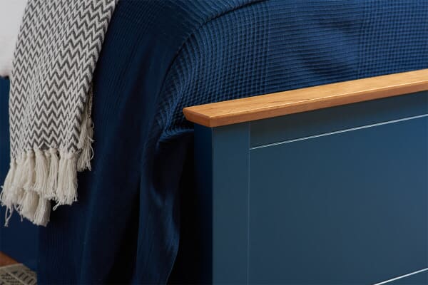 An image for Birlea Phoenix Navy Blue Ottoman Bed