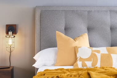 An image for Birlea Shelby Grey Fabric Bed