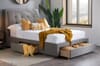 Shelby Grey Fabric Bed