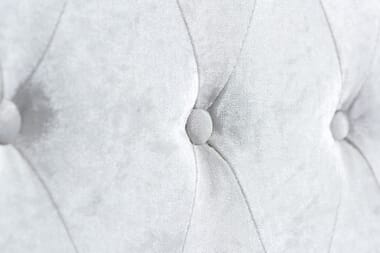 An image for Birlea Sienna Steel Crushed Velvet Side Ottoman Bed