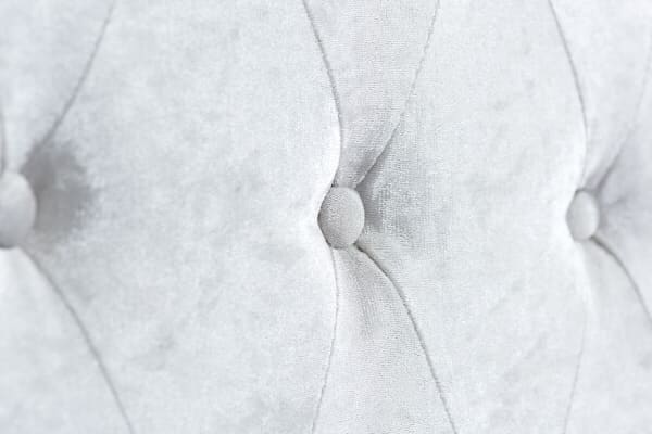 An image for Birlea Sienna Steel Crushed Velvet Side Ottoman Bed