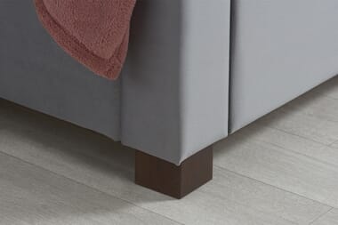 An image for Birlea Woodbury Grey Velvet Fabric Bed