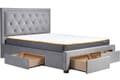 Birlea Woodbury Grey Velvet Fabric Bed