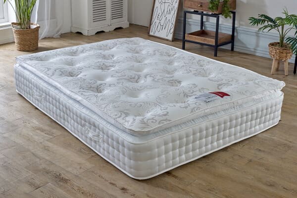 An image for Spring King® Sanctuary Spa 2000 Pillow Top Mattress + Premium Divan Bed