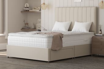 A product image for the Spring King® Sanctuary Spa 2000 Pillow Top Mattress + Premium Divan Bed