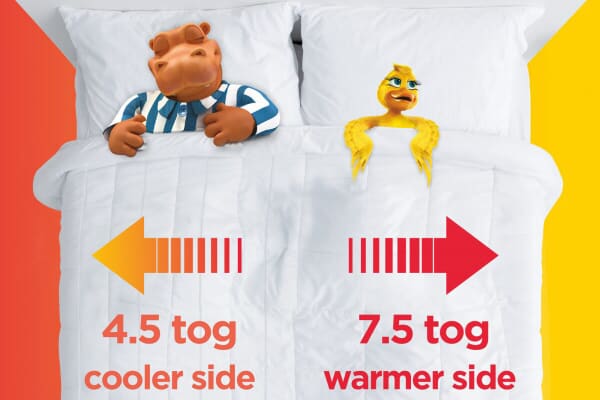 An image for Silentnight Yours & Mine Duvets - 4.5 & 7.5 Tog