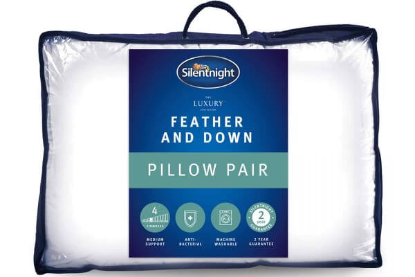 An image for Silentnight Feather and Down Pillow Pair