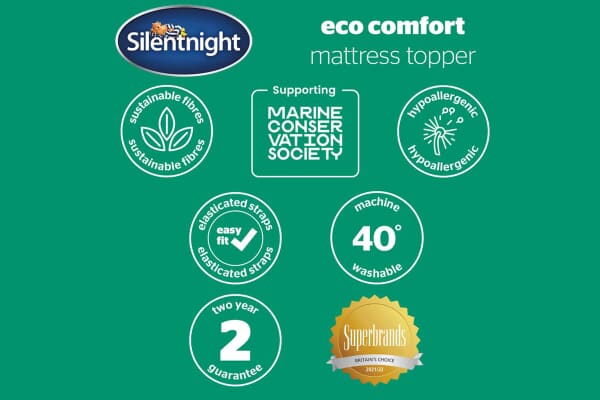 An image for Silentnight Eco Comfort Mattress Topper
