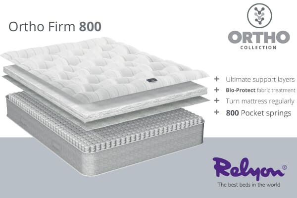 An image for Relyon Luxor Ortho 800 Pocket Mattress