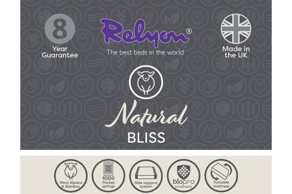 An image for Relyon Bliss 1000 Pocket Natural Mattress