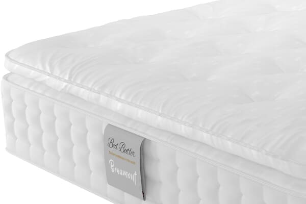 An image for Bed Butler Beaumont 3000 Pocket Natural Pillow Top Mattress + Artisan Divan Bed