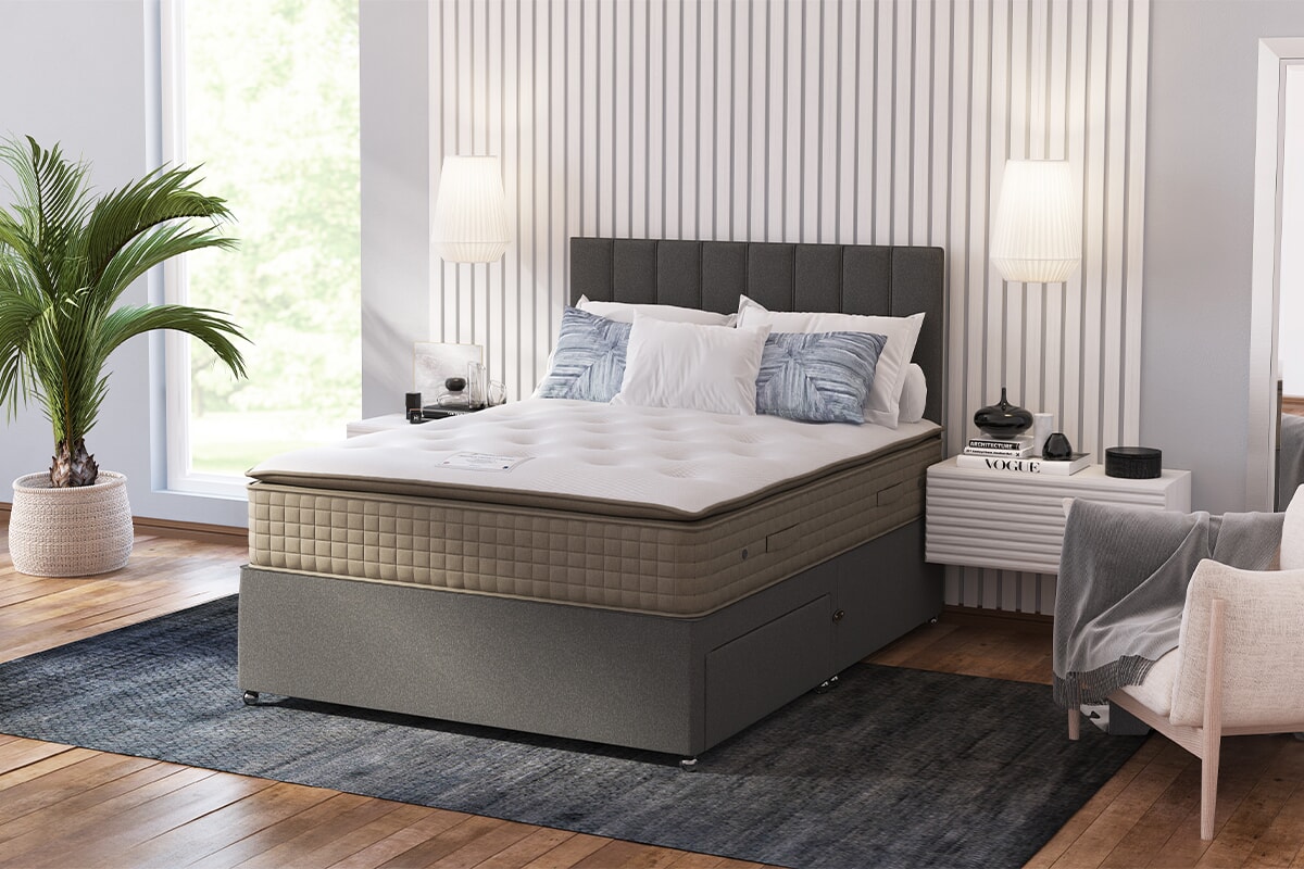 Sleepeezee Prestige Ortho Comfort Mattress + Premium Divan Bed An image for Sleepeezee Prestige Ortho Comfort Mattress + Premium Divan Bed