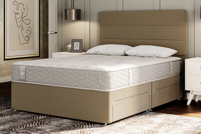 Product photograph of Sealy Ortho Plus Silver Memory Mattress Super King from Mattressnextday