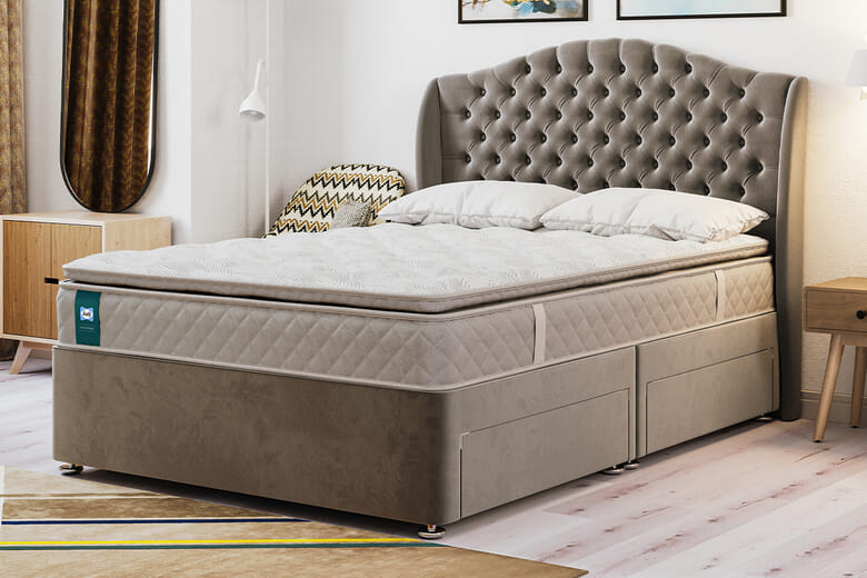 Product photograph of Sealy Advantage Sapphire Geltex Pillow Top Mattress Single from Mattressnextday