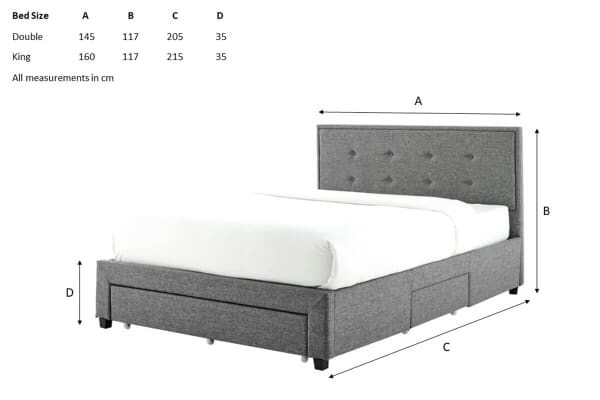 An image for Lisbon Upholstered Storage Bed