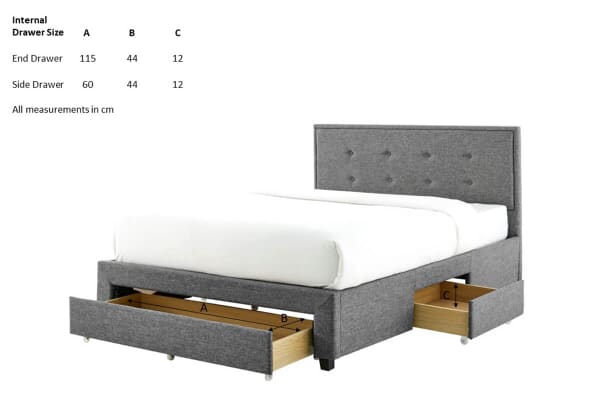 An image for Lisbon Upholstered Storage Bed