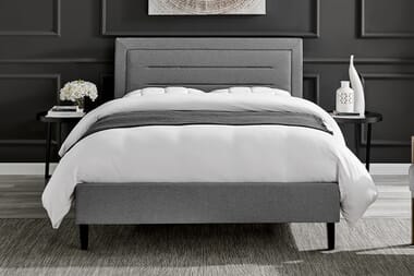 An image for Helsinki Grey Upholstered Bed
