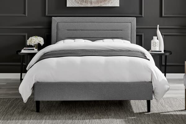 An image for Helsinki Grey Upholstered Bed