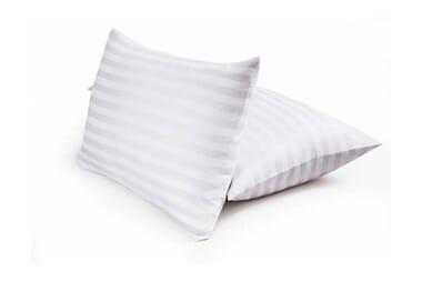 An image for Sarah Jayne Satin Stripe Cotton Pillow - 2 Pack