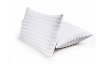 An image for Sarah Jayne Satin Stripe Cotton Pillow - 2 Pack