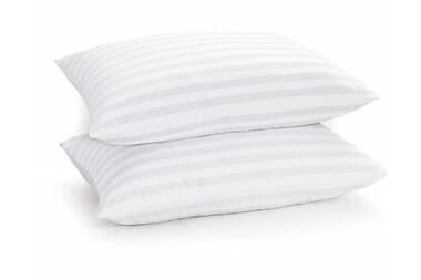 An image for Sarah Jayne Satin Stripe Cotton Pillow - 2 Pack