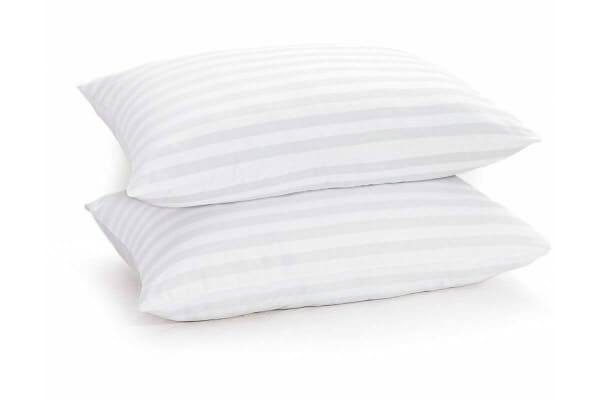 An image for Sarah Jayne Satin Stripe Cotton Pillow - 2 Pack
